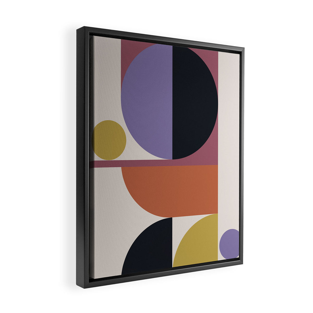Mid Century Modern Abstract II Framed Canvas Print Gallery Image 2