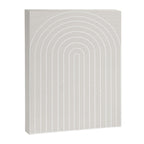 Minimal Arch II Natural Off White Modern Geometric Lines Canvas Print Gallery Image 6