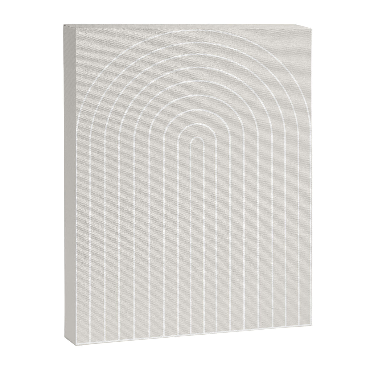 Minimal Arch II Natural Off White Modern Geometric Lines Canvas Print Gallery Image 6