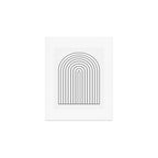 Minimal Arch IV Black and White Modern Geometric Lines Art Print Gallery Image 1