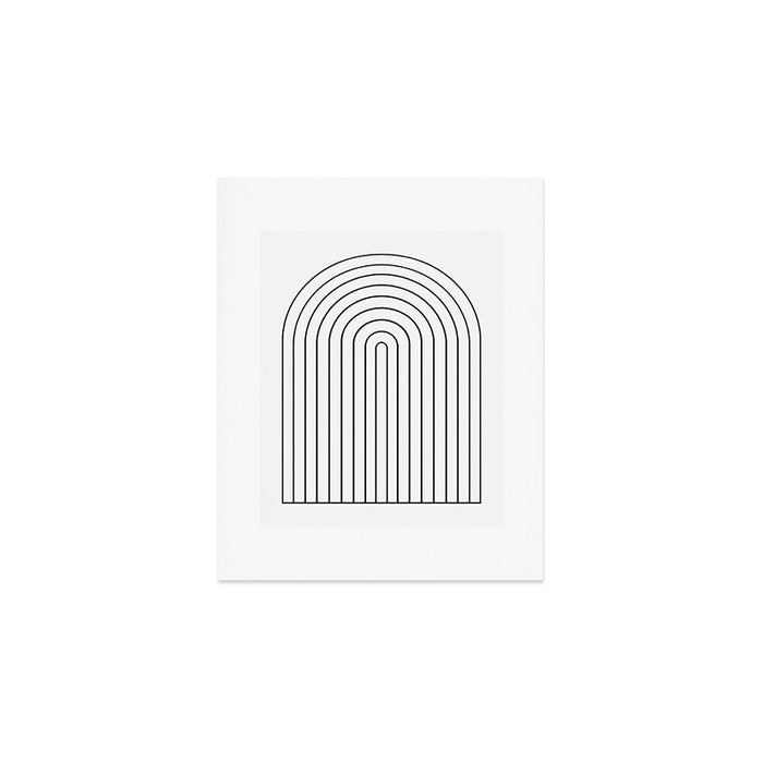 Minimal Arch IV Black and White Modern Geometric Lines Art Print Gallery Image 1