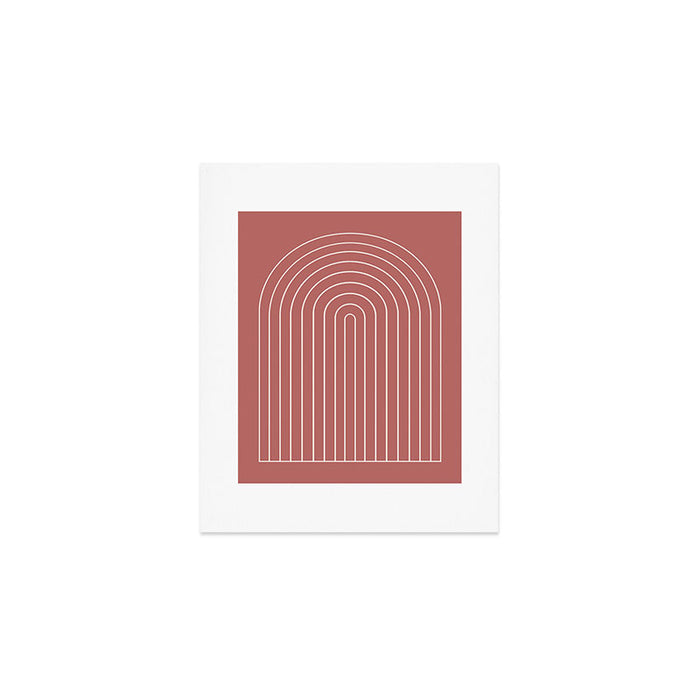 Minimal Arch LII Rose Modern Geometric Lines Art Print Gallery Image 1