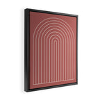Minimal Arch LII Rose Modern Geometric Lines Framed Canvas Print Gallery Image 2