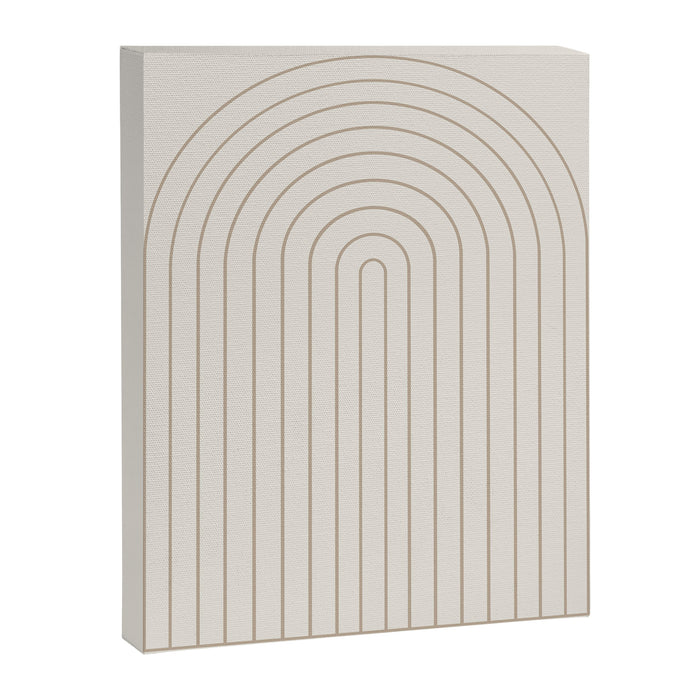 Minimal Arch XI Natural Neutral Modern Geometric Lines Canvas Print Gallery Image 1