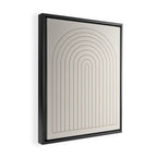 Minimal Arch XI Natural Neutral Modern Geometric Lines Framed Canvas Print Gallery Image 2