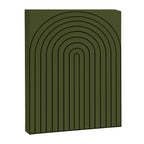 Minimal Arch XII Dark Green Modern Geometric Lines Canvas Print Gallery Image 6