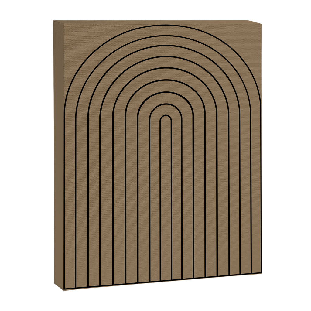 Minimal Arch XLIII Natural Tan Modern Geometric Lines Canvas Print Gallery Image 6