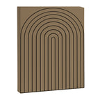Minimal Arch XLIII Natural Tan Modern Geometric Lines Canvas Print Gallery Image 6