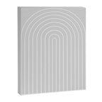 Minimal Arch XLVI Light Grey Modern Geometric Lines Canvas Print Gallery Image 6