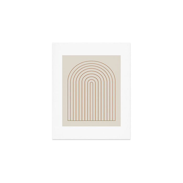 Minimal Arch XVI Earthy Natural Modern Geometric Lines Art Print Gallery Image 1