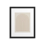 Minimal Arch XVI Earthy Natural Modern Geometric Lines Framed Art Print Gallery Image 5