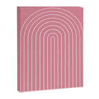 Minimal Arch XVIII 90s Pink Modern Geometric Lines Canvas Print Gallery Image 6