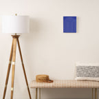Minimal Arch XXI Bright Blue Modern Geometric Lines Canvas Print Gallery Image 2