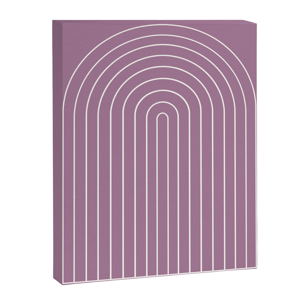 Minimal Arch XXXI Lilac Purple Modern Geometric Lines Canvas Print Gallery Image 6
