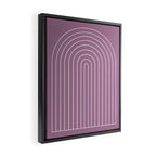 Minimal Arch XXXI Lilac Purple Modern Geometric Lines Framed Canvas Print Gallery Image 2