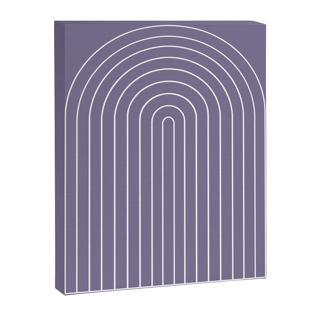 Minimal Arch XXXII Lavender Purple Modern Geometric Lines Canvas Print Gallery Image 6