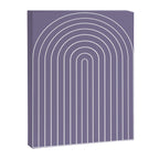 Minimal Arch XXXII Lavender Purple Modern Geometric Lines Canvas Print Gallery Image 6