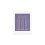 Minimal Arch XXXII Lavender Purple Modern Geometric Lines Art Print Gallery Image 1