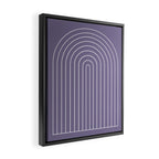 Minimal Arch XXXII Lavender Purple Modern Geometric Lines Framed Canvas Print Gallery Image 2