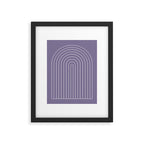 Minimal Arch XXXII Lavender Purple Modern Geometric Lines Framed Art Print Gallery Image 5