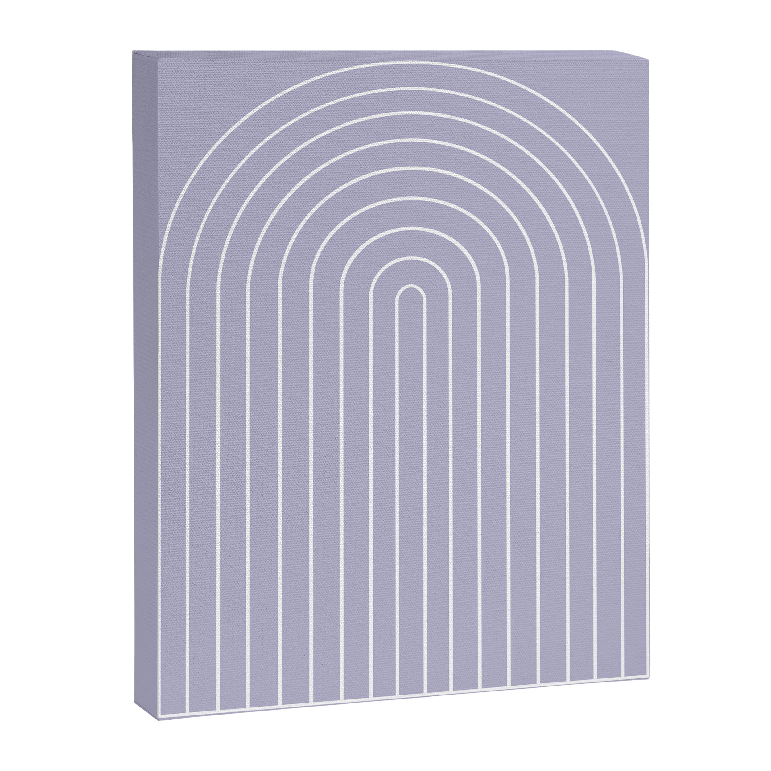 Minimal Arch XXXIII Lilac Purple Modern Geometric Lines Canvas Print Gallery Image 6