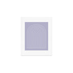 Minimal Arch XXXIII Lilac Purple Modern Geometric Lines Art Print Gallery Image 1