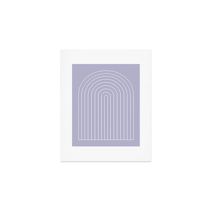 Minimal Arch XXXIII Lilac Purple Modern Geometric Lines Art Print Gallery Image 1