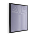 Minimal Arch XXXIII Lilac Purple Modern Geometric Lines Framed Canvas Print Gallery Image 2
