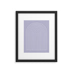 Minimal Arch XXXIII Lilac Purple Modern Geometric Lines Framed Art Print Gallery Image 5