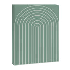 Minimal Arch XXXVII Natural Green Modern Geometric Lines Canvas Print Gallery Image 6