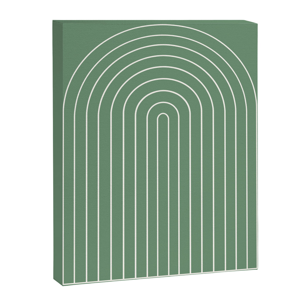 Minimal Arch XXXVIII Fresh Green Modern Geometric Lines Canvas Print Gallery Image 6