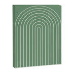 Minimal Arch XXXVIII Fresh Green Modern Geometric Lines Canvas Print Gallery Image 6