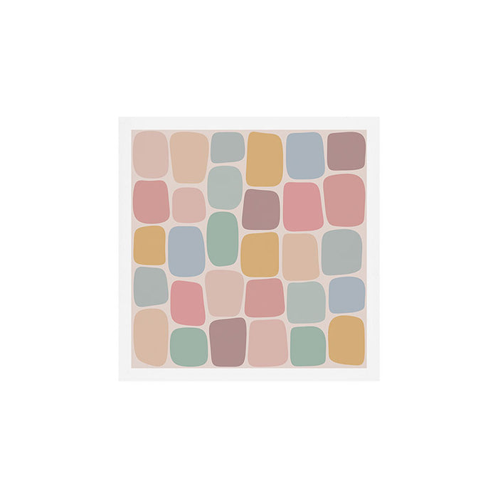 Minimal Blocks - Pastel Rainbow Art Print Gallery Image 1