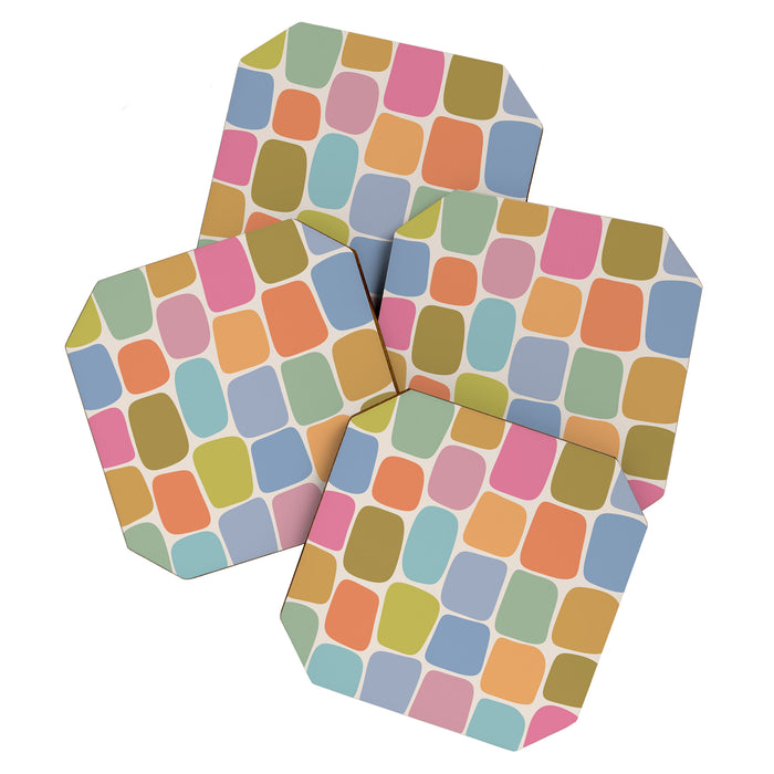 Minimal Blocks - Rainbow Coaster Gallery Image 1