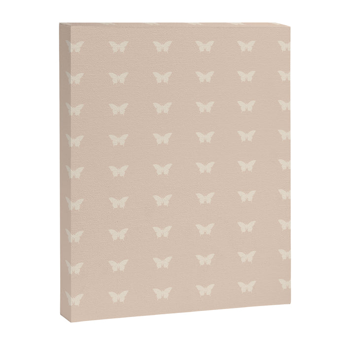 Butterfly Pattern - Neutral Pink Canvas Print Gallery Image 1