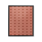 Butterfly Pattern - Red Framed Canvas Print Gallery Image 8