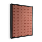 Butterfly Pattern - Red Framed Canvas Print Gallery Image 2