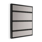 Minimal Geometric Pattern - Black Framed Canvas Print Gallery Image 2
