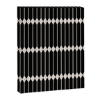 Minimal Geometric Pattern II - Black Canvas Print Gallery Image 8