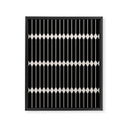 Minimal Geometric Pattern II - Black Framed Canvas Print Gallery Image 8