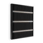 Minimal Geometric Pattern II - Black Framed Canvas Print Gallery Image 2