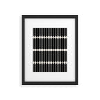 Minimal Geometric Pattern II - Black Framed Art Print Gallery Image 6