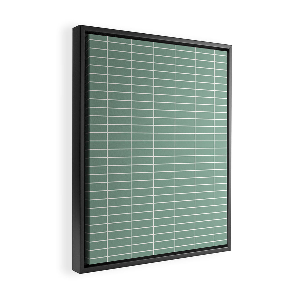 Grid Pattern XVII Framed Canvas Print Gallery Image 2