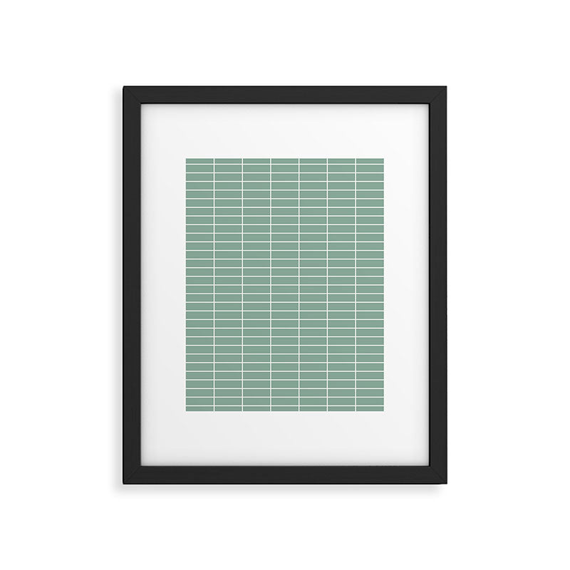 Grid Pattern XVII Framed Art Print Gallery Image 6