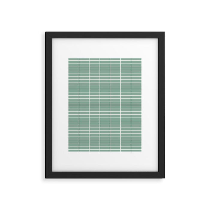 Grid Pattern XVII Framed Art Print Gallery Image 1