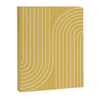 Minimal Line Curvature LXXIII Sunshine Yellow Mid Century Modern Arch Abstract Canvas Print Gallery Image 6