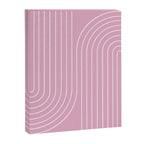 Minimal Line Curvature LXXVI Blush Pink Mid Century Modern Arch Abstract Canvas Print Gallery Image 6