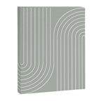 Minimal Line Curvature LXXXIX Pastel Sage Green Mid Century Modern Arch Abstract Canvas Print Gallery Image 6