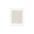 Minimal Line Curvature V Natural Neutral Mid Century Modern Arch Abstract Art Print Gallery Image 1