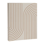 Minimal Line Curvature VI Earthy Natural Mid Century Modern Arch Abstract Canvas Print Gallery Image 6